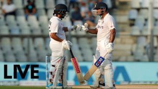 IND vs NZ, 2nd Test Match Day 2 Live Score: मयंक अग्रवाल-ऋद्धिमान साहा की साझेदारी से बड़े स्कोर की तरफ भारत